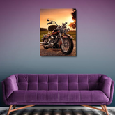 Motorcycle Harley Davidson Canvas Frames Wall Art
